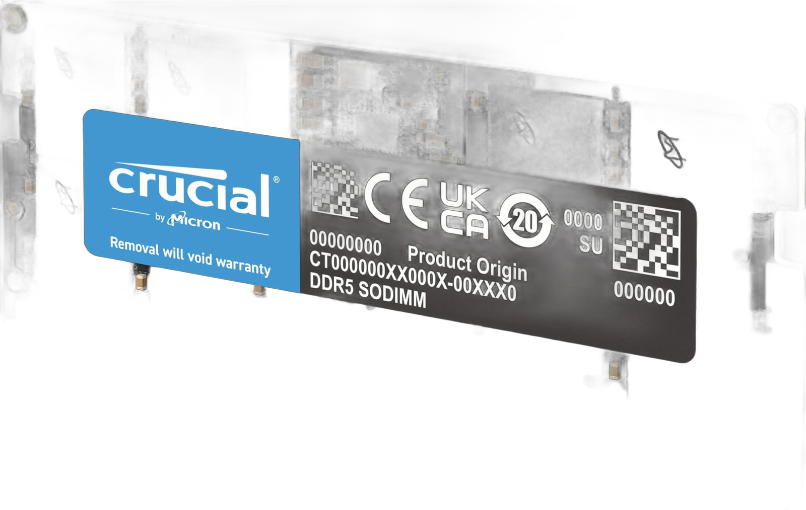 Crucial 16GB DDR5 4800MHz Laptop RAM (SODIMM)