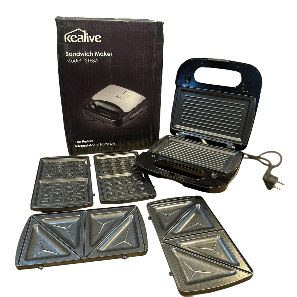 3 In 1 Kealive Sandwich Maker & Grill Maker
