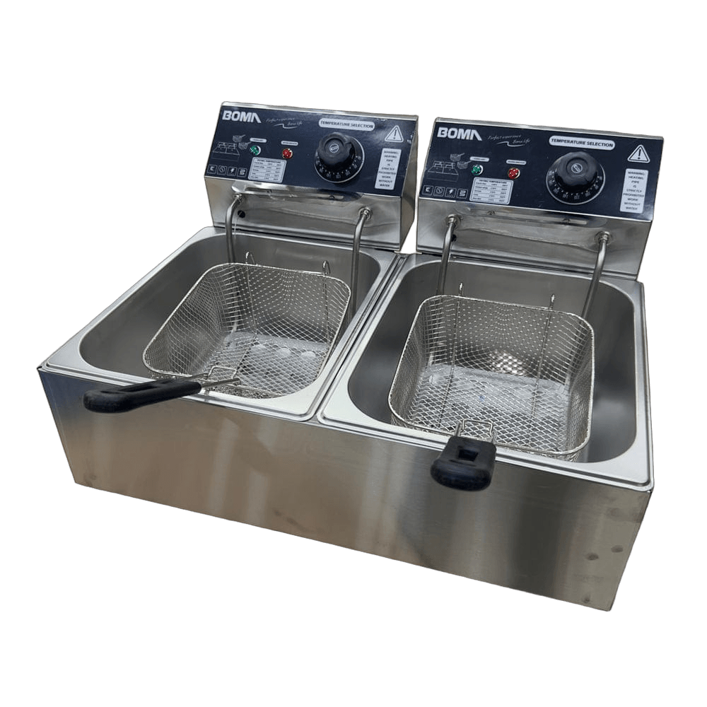 Boma Double Deep Fryer 12-Litre Capacity BM-85